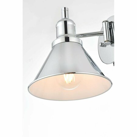CLING 110 V E26 1 Light Vanity Wall Lamp, Chrome CL2954494